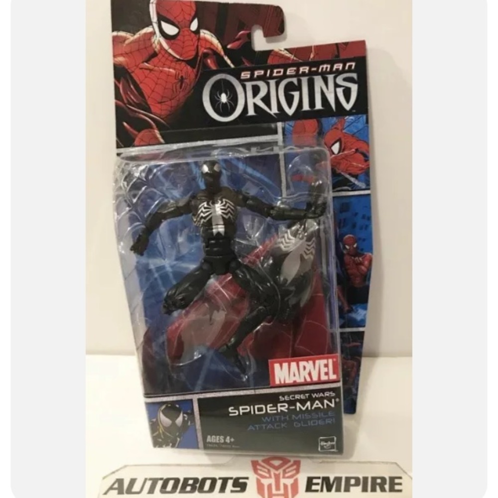 Marvel Hasbro Black Suit Spider-man Origins Secret Wars Toy Figure Comic Legends